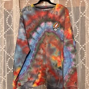 Original And1 tye-dye sweatshirt with Grateful Dead patch